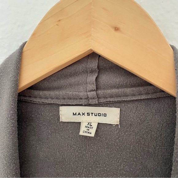MAX STUDIO suede jacket in grey (XL) - Picture 2 of 3